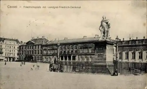 Ak Kassel, Friedrichsplatz, Landgraf-Friedrich-Denkmal