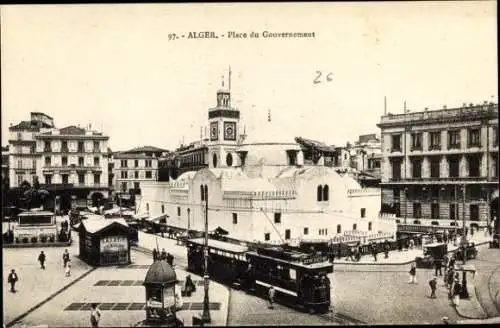 Ak Algier Algier Algerien, Place du Government