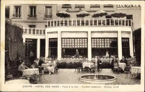 Ak Dieppe Seine-Maritime, Hotel des Indes