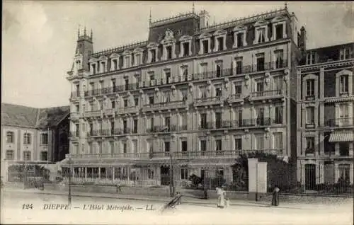 Ak Dieppe Seine-Maritime, Hotel Metropole