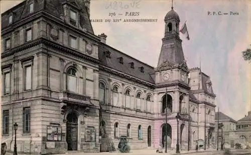 Ak Paris XIV., Rathaus des XIV. Bezirk