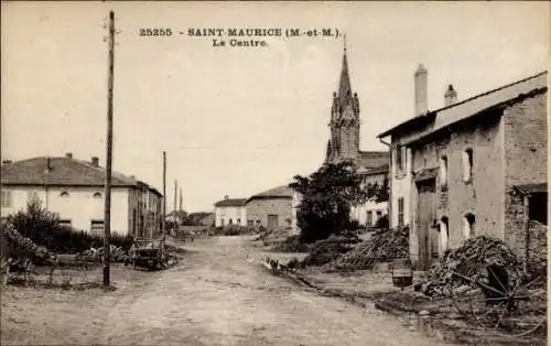 Ak Saint Maurice Meurthe et Moselle, Das Zentrum