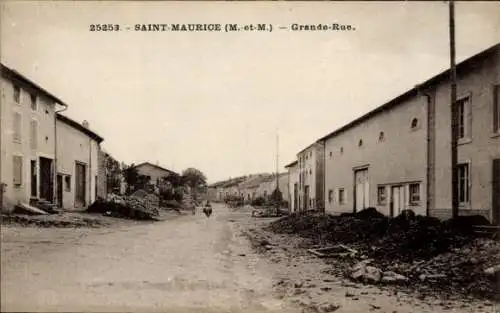 Ak Saint Maurice Lothringen Meurthe et Moselle, Grande Rue