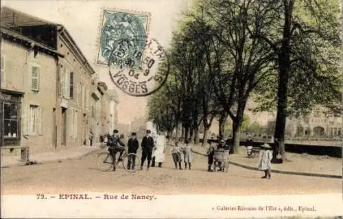 Ak Épinal Lorraine Vosges, Rue de Nancy