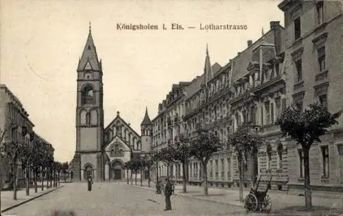 Ak Koenigshoffen Königshofen Strasbourg Straßburg Elsass Bas Rhin, Lotharstraße