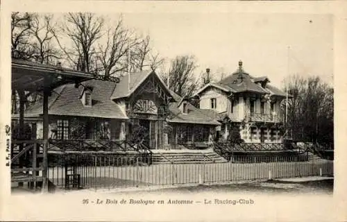 Ak Puteaux Hauts de Seine, Le Bois de Boulogne en Automne, Racing Club