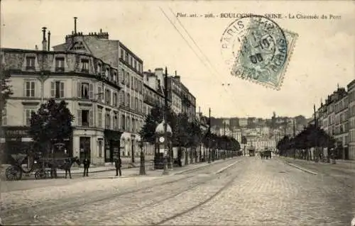 Ak Boulogne sur Seine Hauts de Seine, La Chaussée du Pont