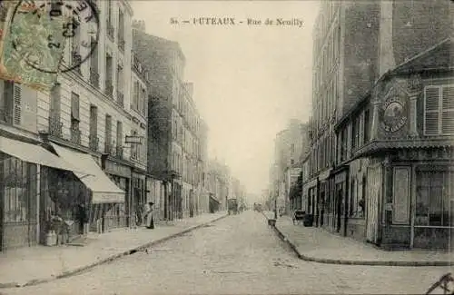 Ak Puteaux Hauts de Seine, Rue de Neuilly