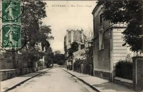 Ak Puteaux Hauts de Seine, Rue Victor Hugo