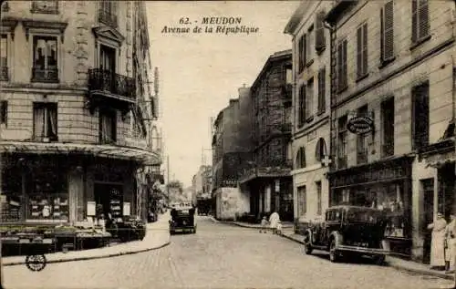 Ak Meudon Hauts de Seine, Avenue de la République