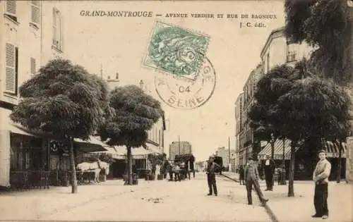 Ak Montrouge Hauts de Seine, Avenue Verdier und Rue de Bagneux