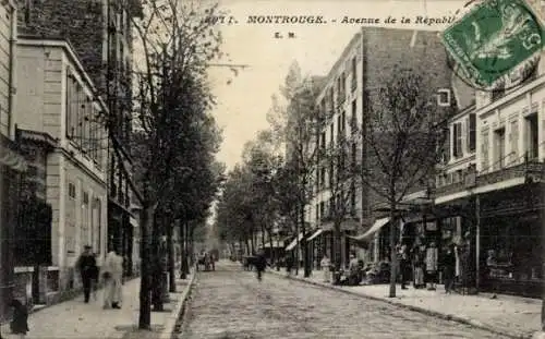 Ak Montrouge Hauts de Seine, Avenue de la République