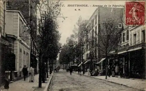 Ak Montrouge Hauts de Seine, Avenue de la République