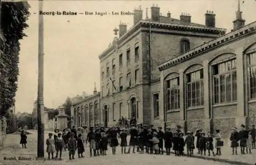 Ak Bourg la Reine Hauts de Seine, Rue Angot, Les Ecoles