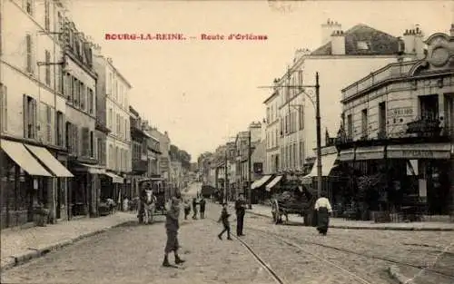 Ak Bourg la Reine Hauts de Seine, Route du Orleans