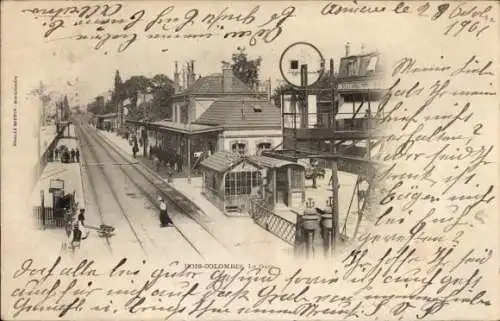 Ak Bois Colombes Hauts de Seine, Bahnhof