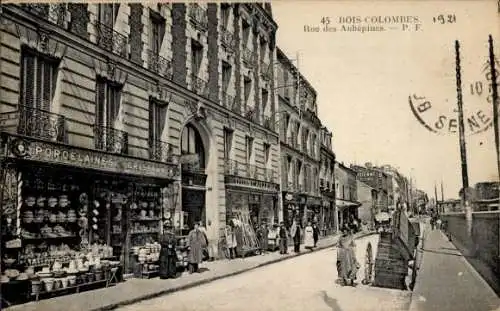 Ak Bois Colombes Hauts de Seine, Rue des Aubepines