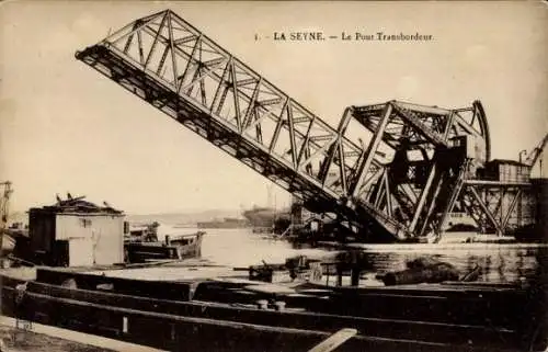 Ak La Seyne sur Mer Var, Die Schwebefähre