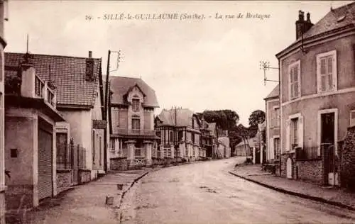 Ak Sillé le Guillaume Sarthe, Rue de Bretagne