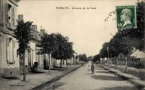 Ak Vibraye-Sarthe, Avenue de la Gare