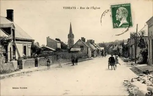 Ak Vibraye-Sarthe, Rue de l’Eglise