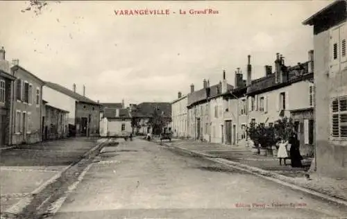 Ak Varangeville Meurthe et Moselle, Grande Rue