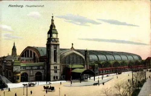 Ak Hamburg Mitte St. Georg, Hauptbahnhof