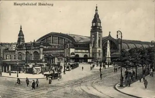 Ak Hamburg Mitte St. Georg, Hauptbahnhof