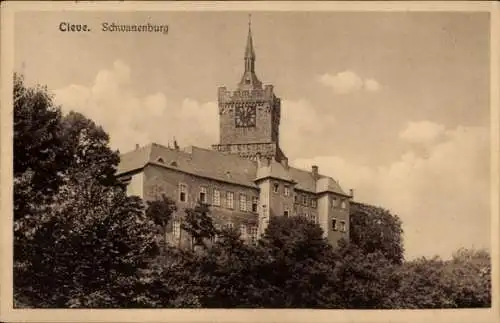 Ak Bad Cleve Kleve am Niederrhein, Schwanenburg