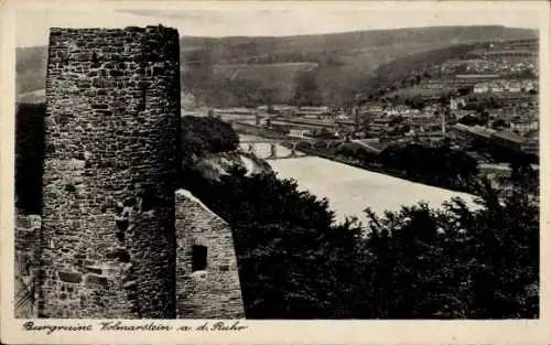 Ak Volmarstein Wetter an der Ruhr, Burgruine, Panorama