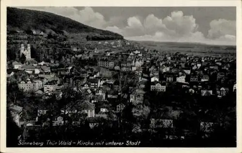 Ak Sonneberg in Thüringen, Kirche, Untere Stadt