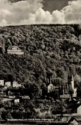 Ak Gernrode Quedlinburg im Harz, Teilansicht, FDGB-Heim Stubenberg