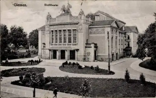 Ak Gießen an der Lahn Hessen, Stadttheater