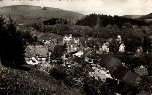 Ak Bad Grund im Harz, Teilansicht, Blick vom Gittelder Berg