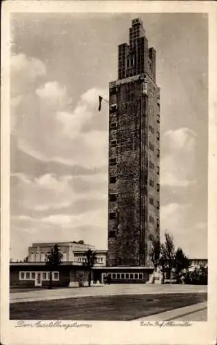 Ak Magdeburg an der Elbe, Ausstellungsturm