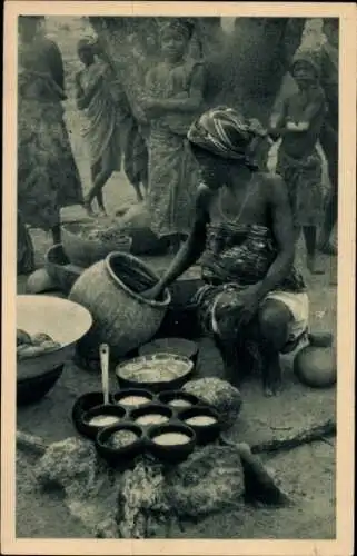 Ak African Missions, Ostprovinz, La Marchande de Galettes