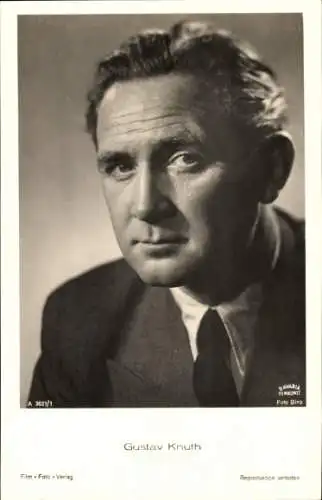Ak Schauspieler Gustav Knuth, Portrait
