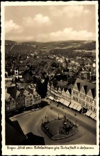 Ak Siegen in Westfalen, Panorama, Blick vom Nikolaiturm