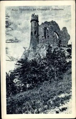 Ak Gleissenfeld Gleißenfeld Scheiblingkirchen-Thernberg Niederösterreich, Ruine Türkensturz