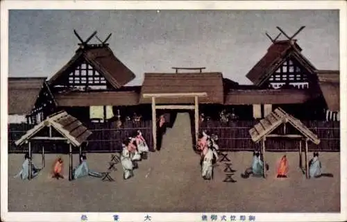 Ak Japan, Inthronisierungszeremonie für den Kaiser