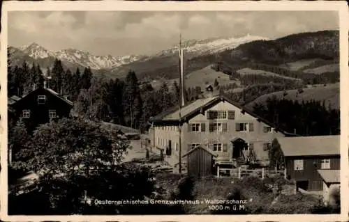 Ak Riezlern Mittelberg in Vorarlberg, Walserschanz