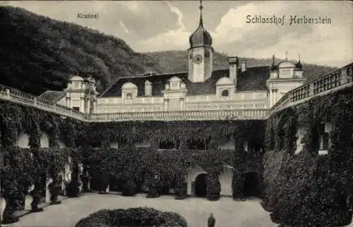 Ak Sankt Johann bei Herberstein Steiermark, Schlosshof, Kranzel