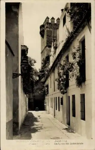 Judaika Ak Sevilla Andalusien, Sackgasse des Judenviertels