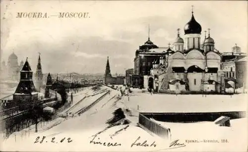 Ak Moskau Russland, Kreml, Winter