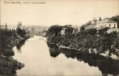 Ak Benátky nad Jizerou Benatek Mittelböhmen, Gesamtansicht