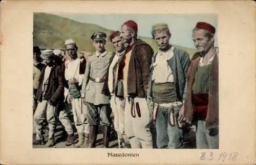 Ak Mazedonien, Volkstrachten, Soldat