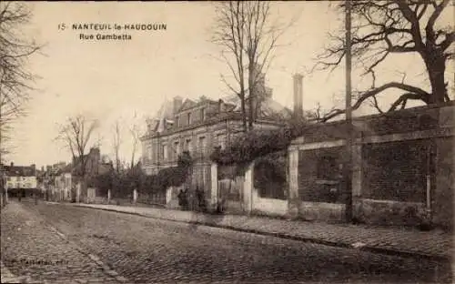 Ak Nanteuil le Haudouin Oise, Rue Gambetta