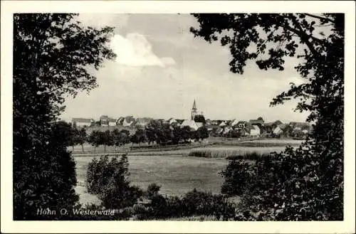 Ak Höhn im Westerwald, Durchblick zum Ort