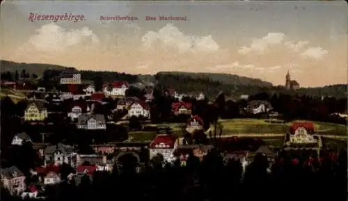 Ak Szklarska Poręba Schreiberhau Riesengebirge Schlesien, das Mariental