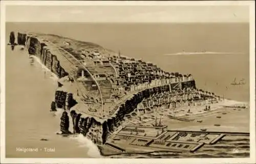 Ak Nordseeinsel Helgoland, Gesamtansicht